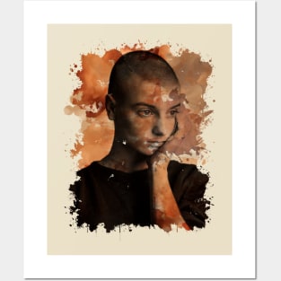 Splash Brown color Sinéad O'Connor Posters and Art